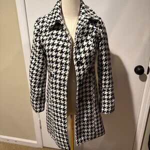 George Coat Checkered Pea Coat girls 10-12